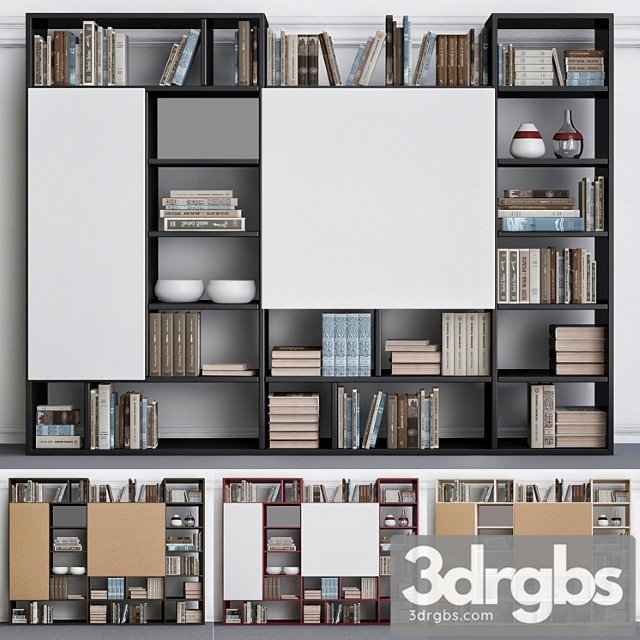 Wardrobe With Decorative Set 3dsmax Download - thumbnail 1