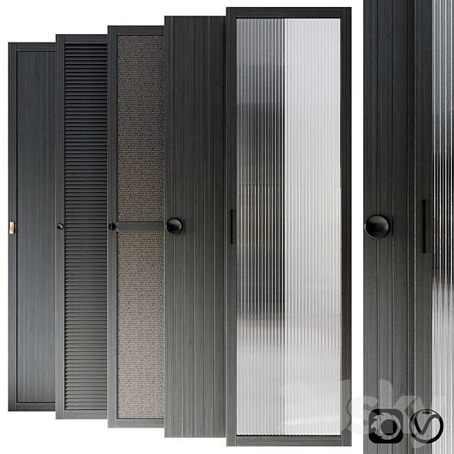 Waredrobe doors collection 3DSMax File - thumbnail 1