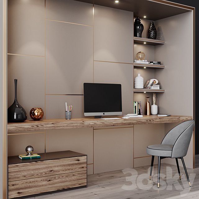 Workplace 12 3DS Max Model - thumbnail 2