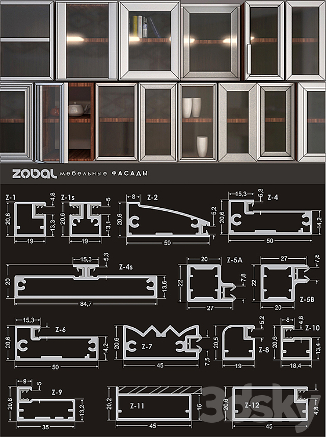 ZOBAL – furniture fronts 3DSMax File - thumbnail 1