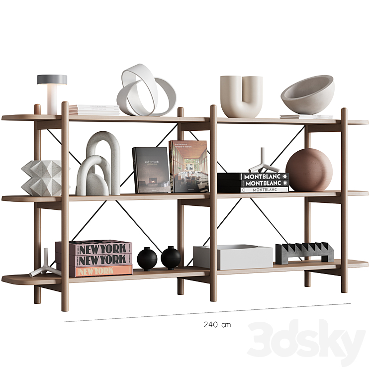 086 BROSA Dominic Wide Bookshelf 00 3DS Max Model - thumbnail 2