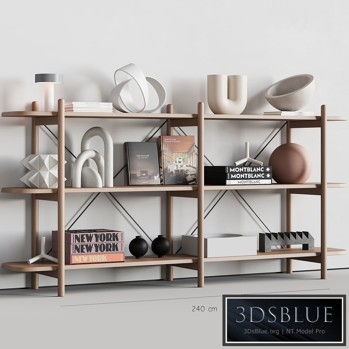 086 BROSA Dominic Wide Bookshelf 00 3DS Max - thumbnail 3