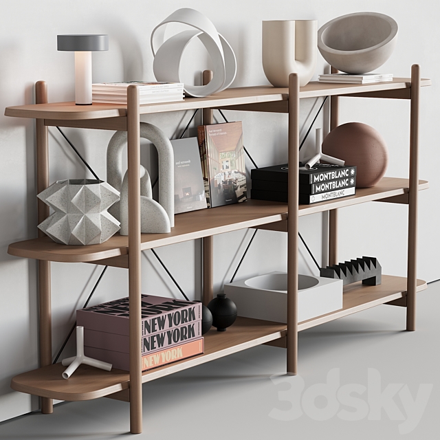 086 BROSA Dominic Wide Bookshelf 00 3DSMax File - thumbnail 3