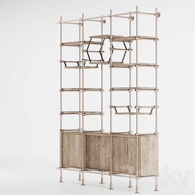 Amu Concept Rack bookshelf Rack 1 3DSMax File - thumbnail 2