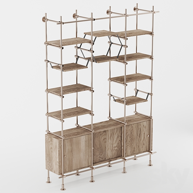 Amu Concept Rack bookshelf Rack 1 3DSMax File - thumbnail 3