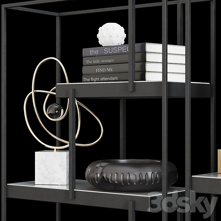 Arteriors and Global Views decor set 3DS Max - thumbnail 2