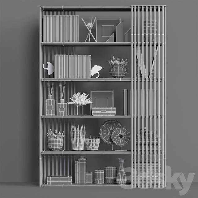 Ascot BOOKSHELVES The Sofa & Chair Company 3DSMax File - thumbnail 3