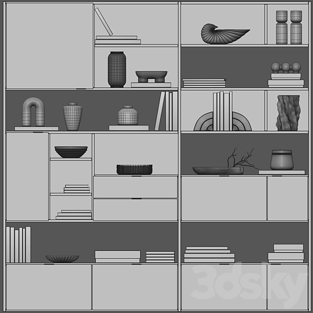 BoConcept Copenhagen Wall Unit 3DSMax File - thumbnail 7