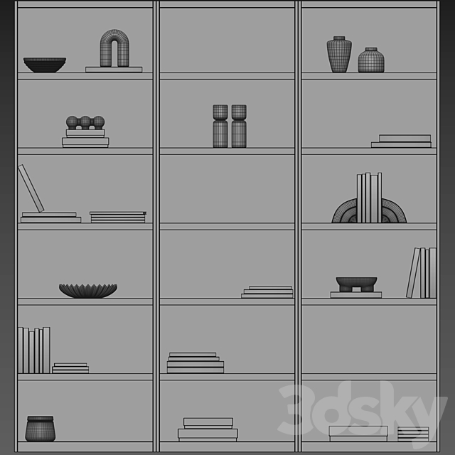 book case 3DSMax File - thumbnail 4