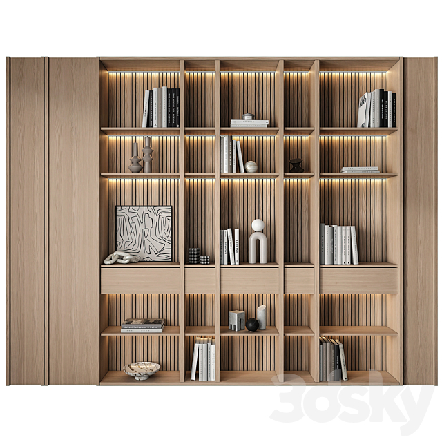 Bookcase 029 3ds Max - thumbnail 1