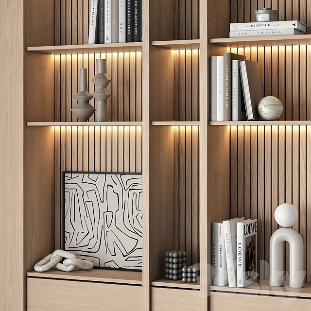 Bookcase 029 3ds Max - thumbnail 2