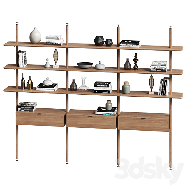 Bookcase 1 by SIORI 3DSMax File - thumbnail 1