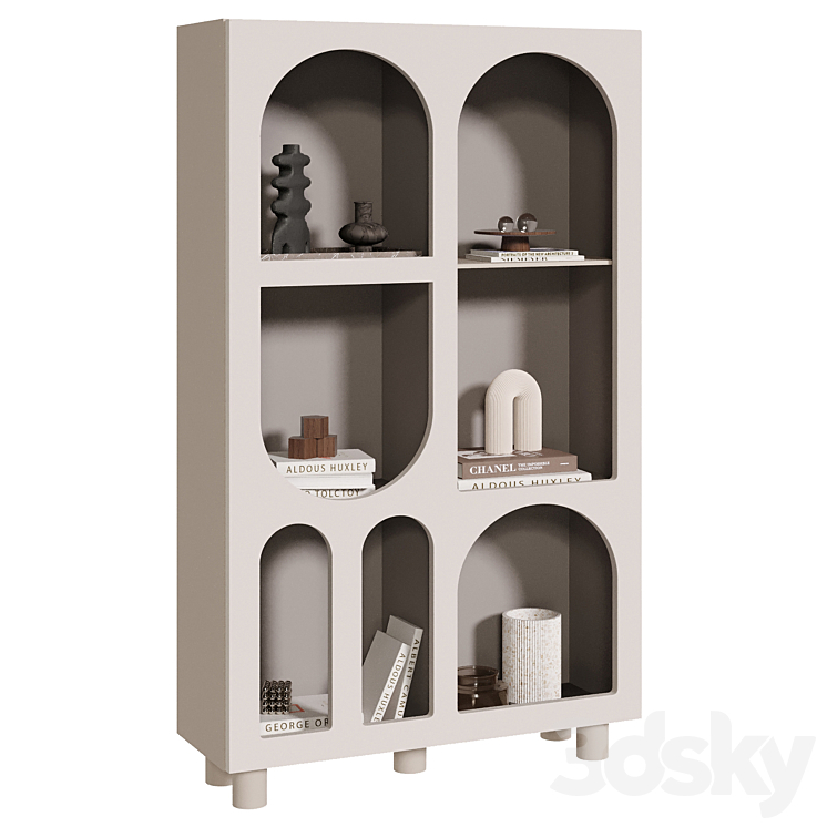 Bookcase Archy La Redoute Interieurs 3DS Max Model - thumbnail 1