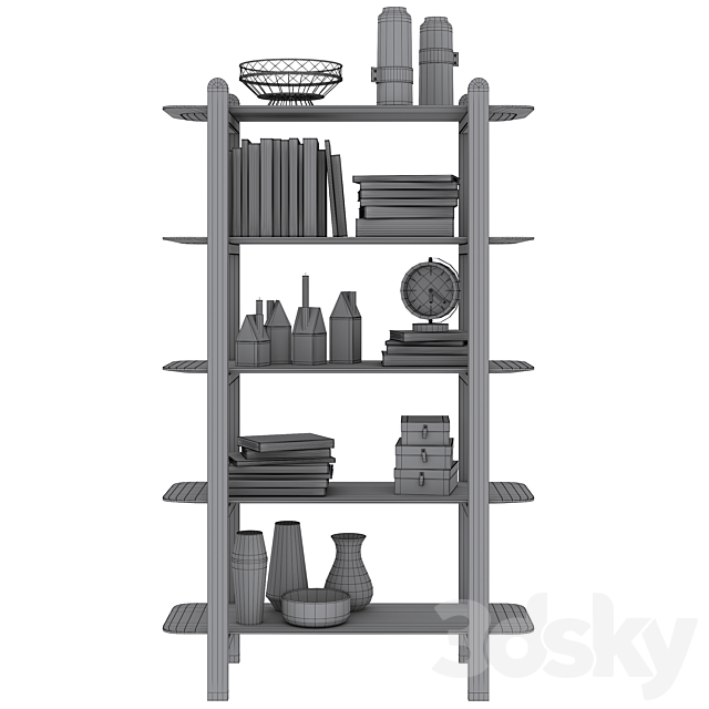 Bookcase Falcao by Cosmo 3DSMax File - thumbnail 5