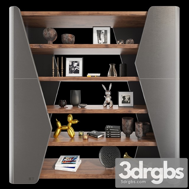 Bookcase finesse riva 1920 2 3dsmax Download - thumbnail 1