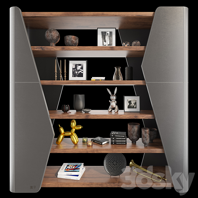 Bookcase Finesse Riva 1920 3DSMax File - thumbnail 1