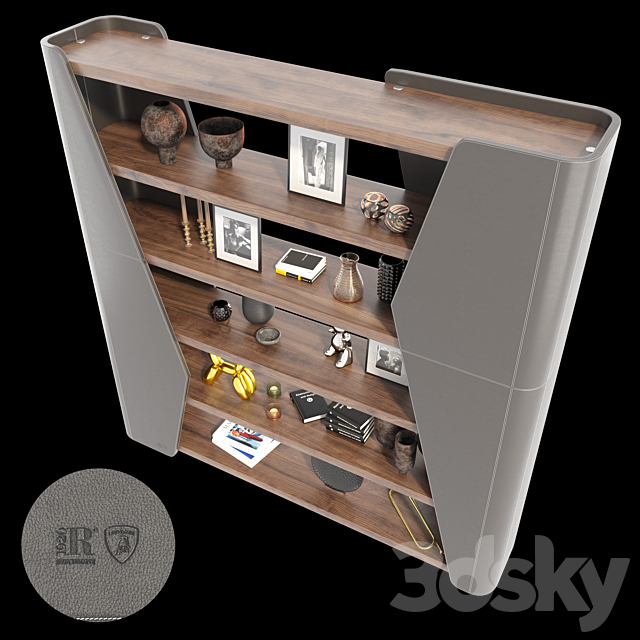 Bookcase Finesse Riva 1920 3DSMax File - thumbnail 3