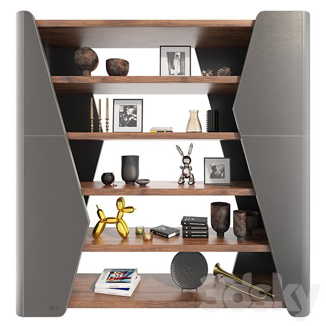 Bookcase Finesse Riva 1920 3DSMax File - thumbnail 4