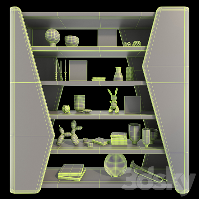 Bookcase Finesse Riva 1920 3DSMax File - thumbnail 5