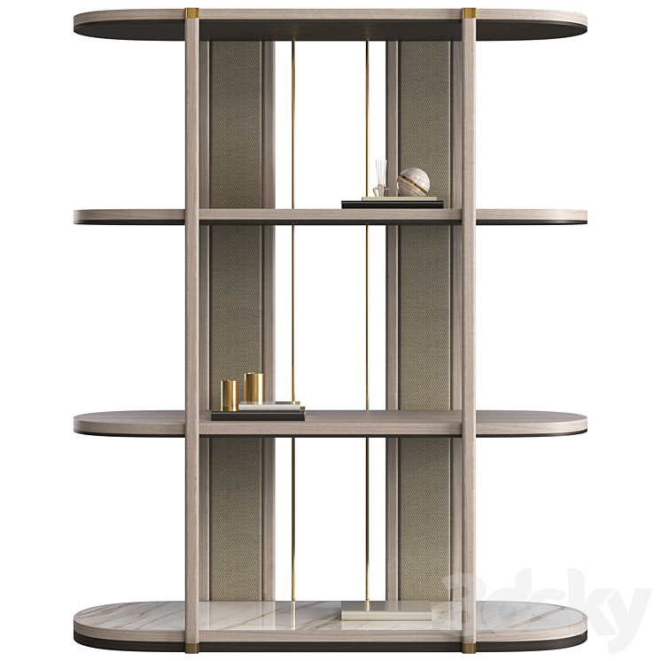 Bookcase Frato Firenze 3DS Max Model - thumbnail 1