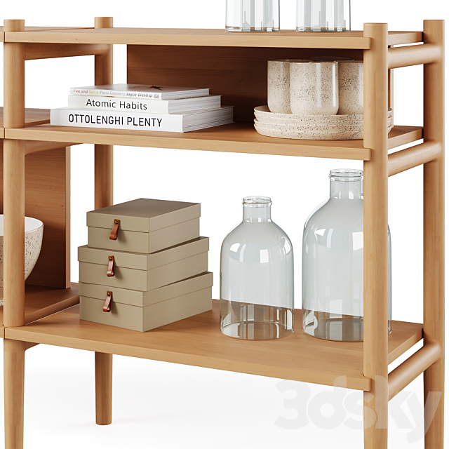 Bookcase HOLTON by Rowico Home 3DSMax File - thumbnail 4