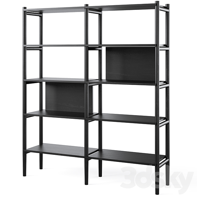 Bookcase HOLTON by Rowico Home 3DSMax File - thumbnail 2