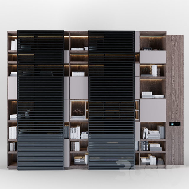 Bookcase Modern 3DSMax File - thumbnail 1