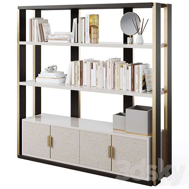 Bookcase NAPIER by Frato 3ds Max - thumbnail 1