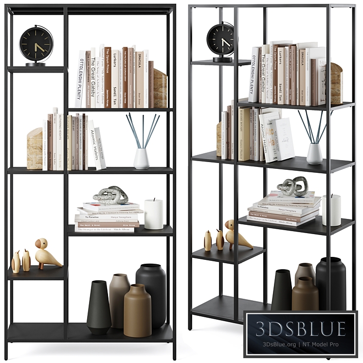 Bookcase Newcastle by Actona 3DS Max - thumbnail 3