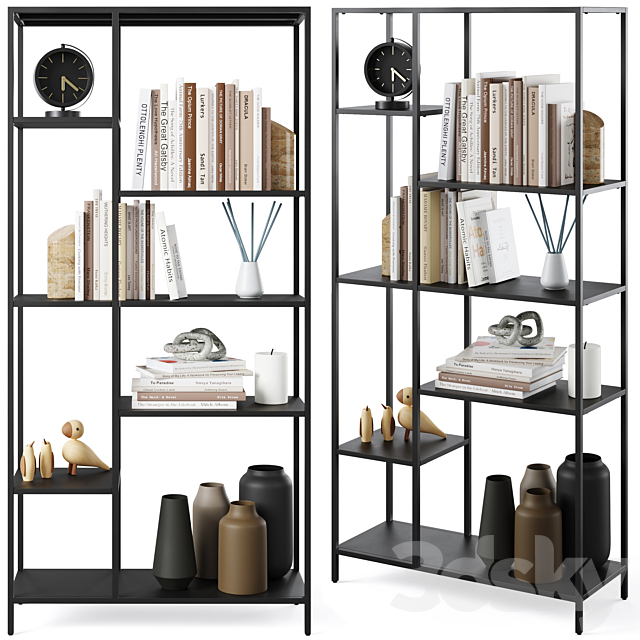 Bookcase Newcastle by Actona 3DSMax File - thumbnail 1