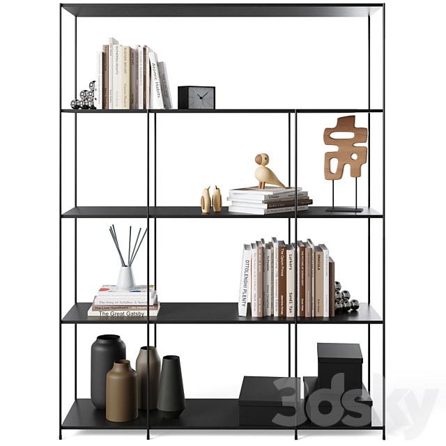 Bookcase Roma by Cosmo 3DSMax File - thumbnail 1