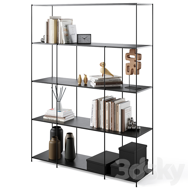 Bookcase Roma by Cosmo 3DSMax File - thumbnail 2