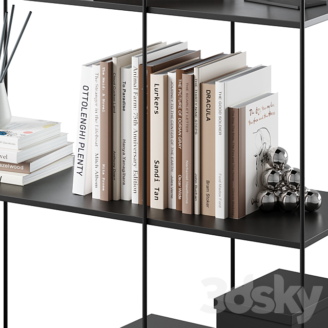 Bookcase Roma by Cosmo 3DSMax File - thumbnail 3