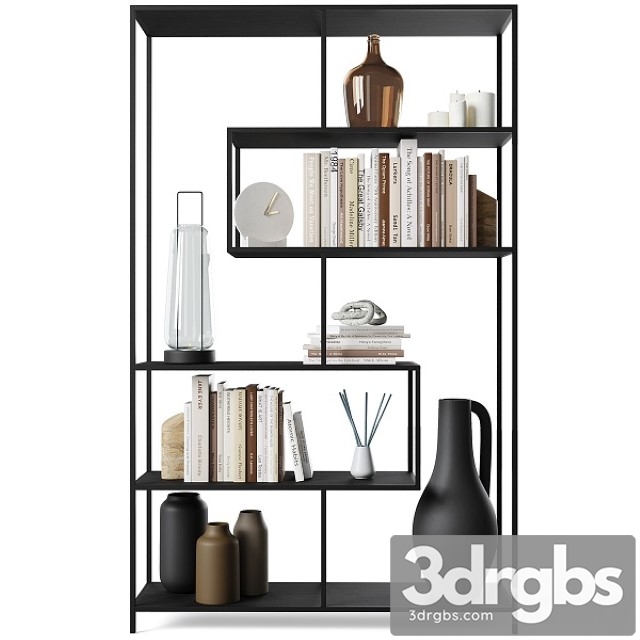 Bookcase Seaford 2 by Actona 3dsmax Download - thumbnail 1