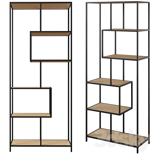 Bookcase Seaford by Actona 3DSMax File - thumbnail 2