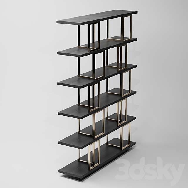 Borzalino Book Case Kris 3DS Max Model - thumbnail 3