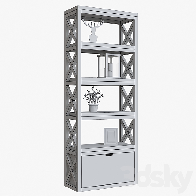 BRISTOL shelving 3DS Max Model - thumbnail 2