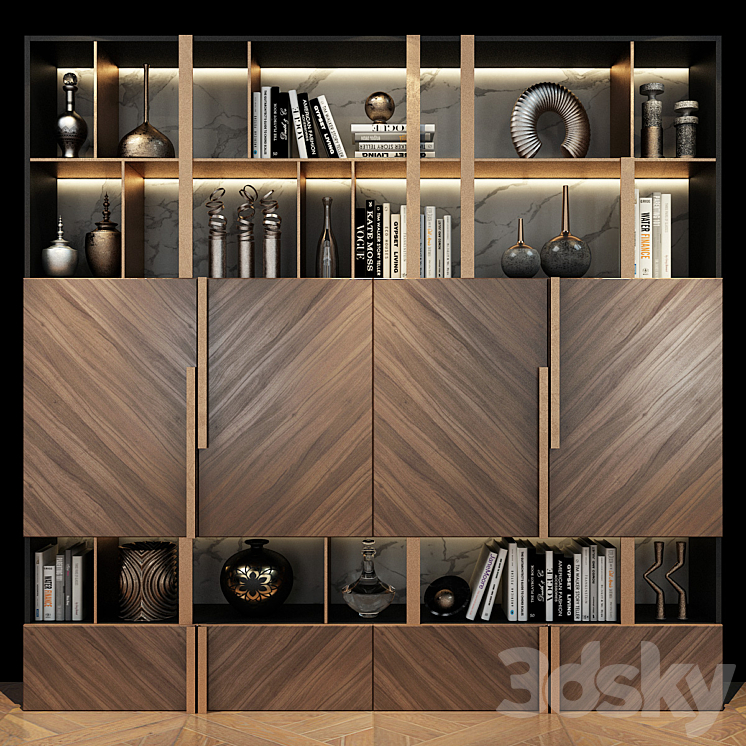 Cabinet Furniture | 0418 3DS Max Model - thumbnail 3