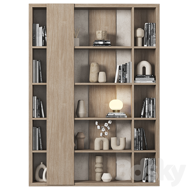 Cabinet with shelves 059 3ds Max - thumbnail 1