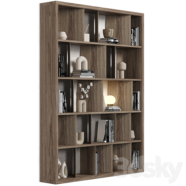 Cabinet with shelves 079 3ds Max - thumbnail 2