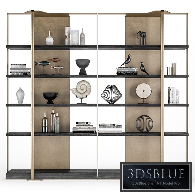 Caste holt bookcase 3DS Max - thumbnail 3