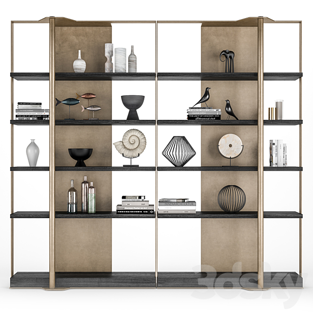 Caste holt bookcase 3DSMax File - thumbnail 1