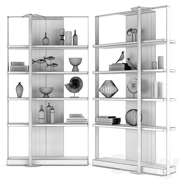 Caste holt bookcase 3DSMax File - thumbnail 5