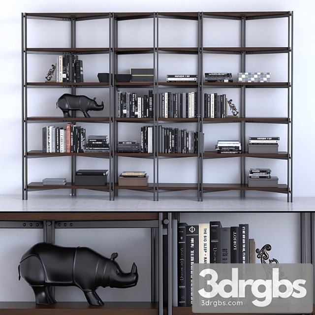 Cattelan italia bookcase hudson 2 3dsmax Download - thumbnail 1