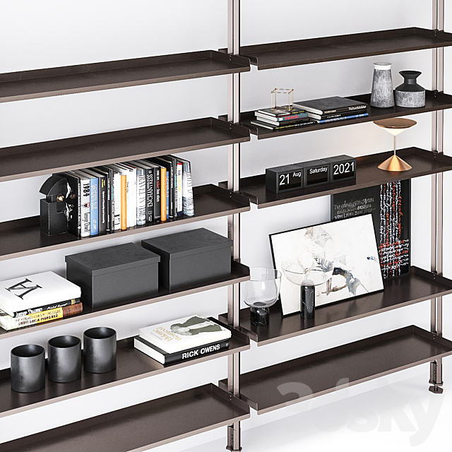 Cattelan Italia Freeway Bookcase 3DS Max Model - thumbnail 3