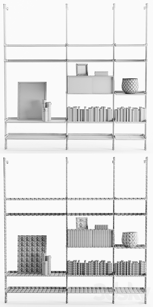 Cattelan Italia Freeway Wall system 3DSMax File - thumbnail 5