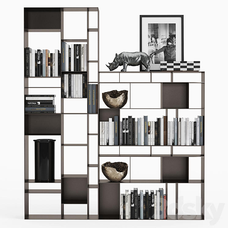 Cattelan Italia Latitude Bookcase 3DS Max - thumbnail 1