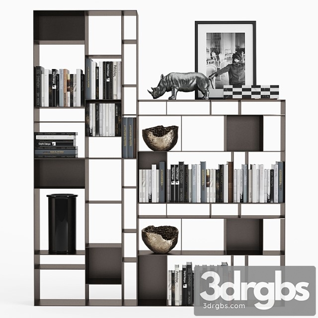 Cattelan Italia Latitude Bookcase 3dsmax Download - thumbnail 1