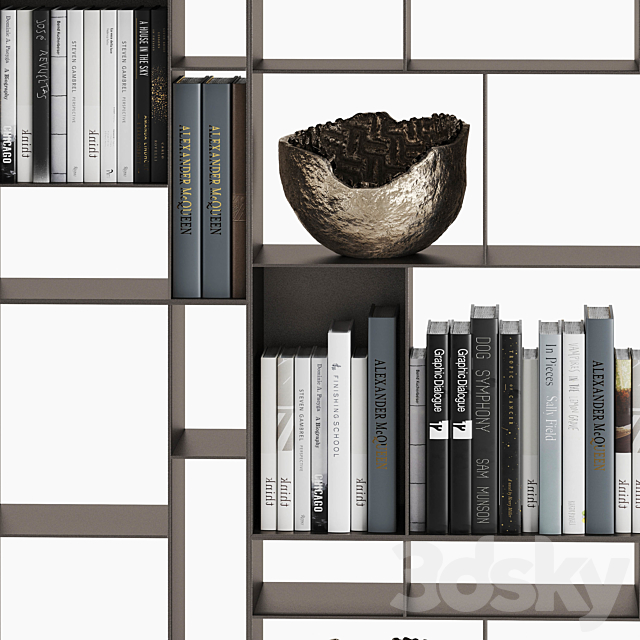 Cattelan Italia Latitude Bookcase 3DSMax File - thumbnail 3