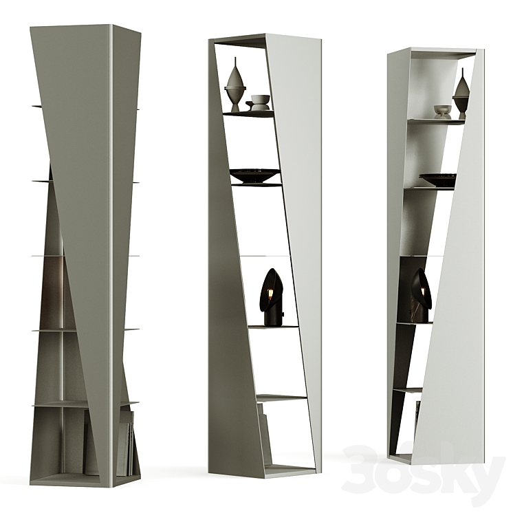 Cattelan Italia Rocket Bookcase 3DS Max Model - thumbnail 1